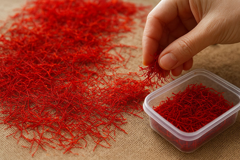 Saffron packaging