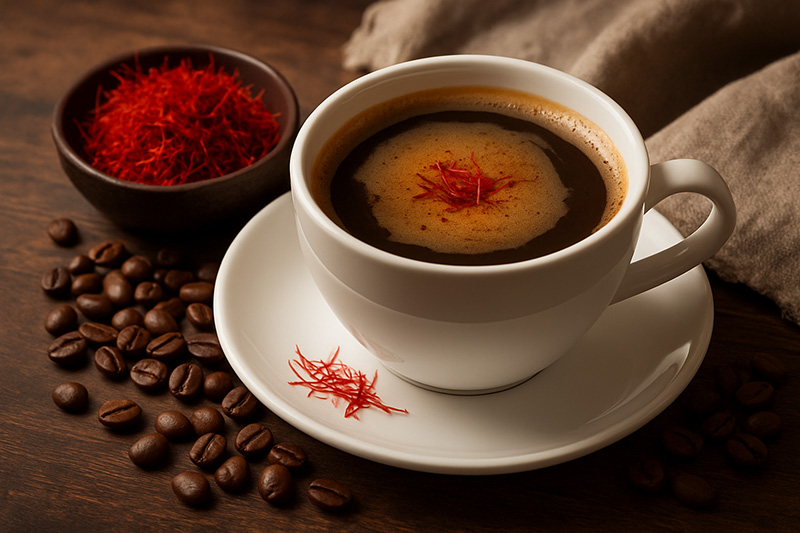 saffron coffee benefits