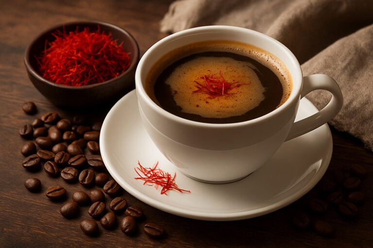 beneficios del café con azafrán